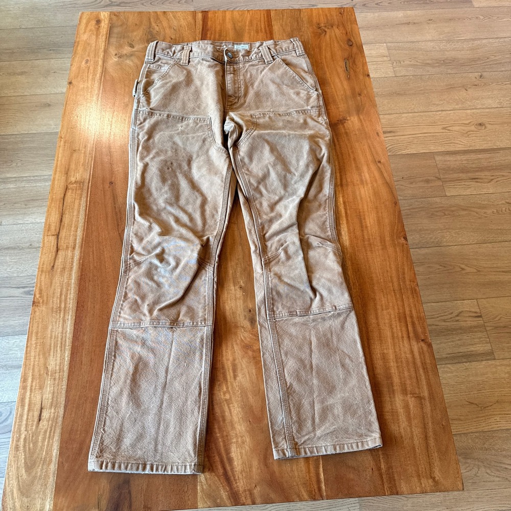 Carhartt‎ Men's Mustard Regged Flex Straight Fit Utility Pants Size 32x32
